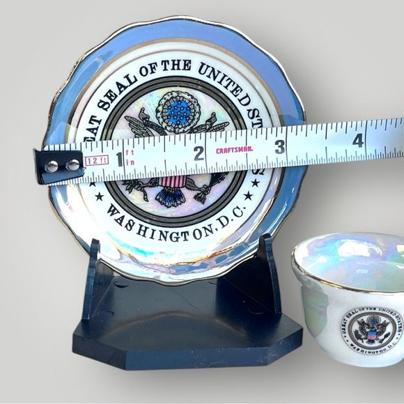 Washington DC -The Great Seal of United States Mini Plate & Cup Souvenir - Picture 3 of 10